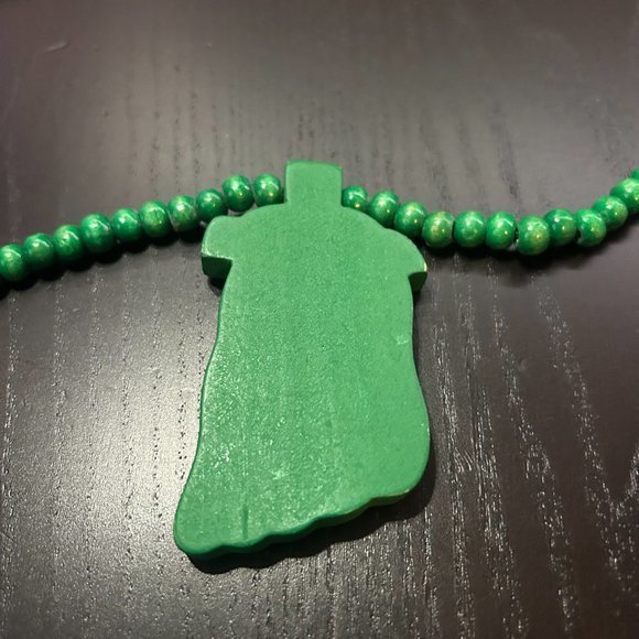 GoodWood NYC Jesus Necklace Wooden Pendant Wooden Beaded - Picture 4 of 4